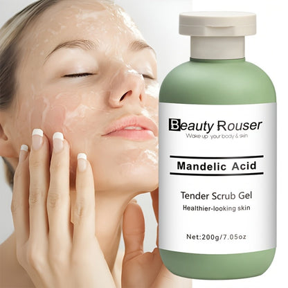 Exfoliating Body Scrub Gel with Aloe Vera, Rose & Chamomile Extract, Deep Cleansing Physical Scrub for Face & Body