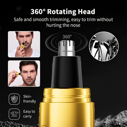Beard Trimmer Set for Men - USB Rechargeable Hair Clipper & Grooming Kit with Battery Indicator, Comb Attachments