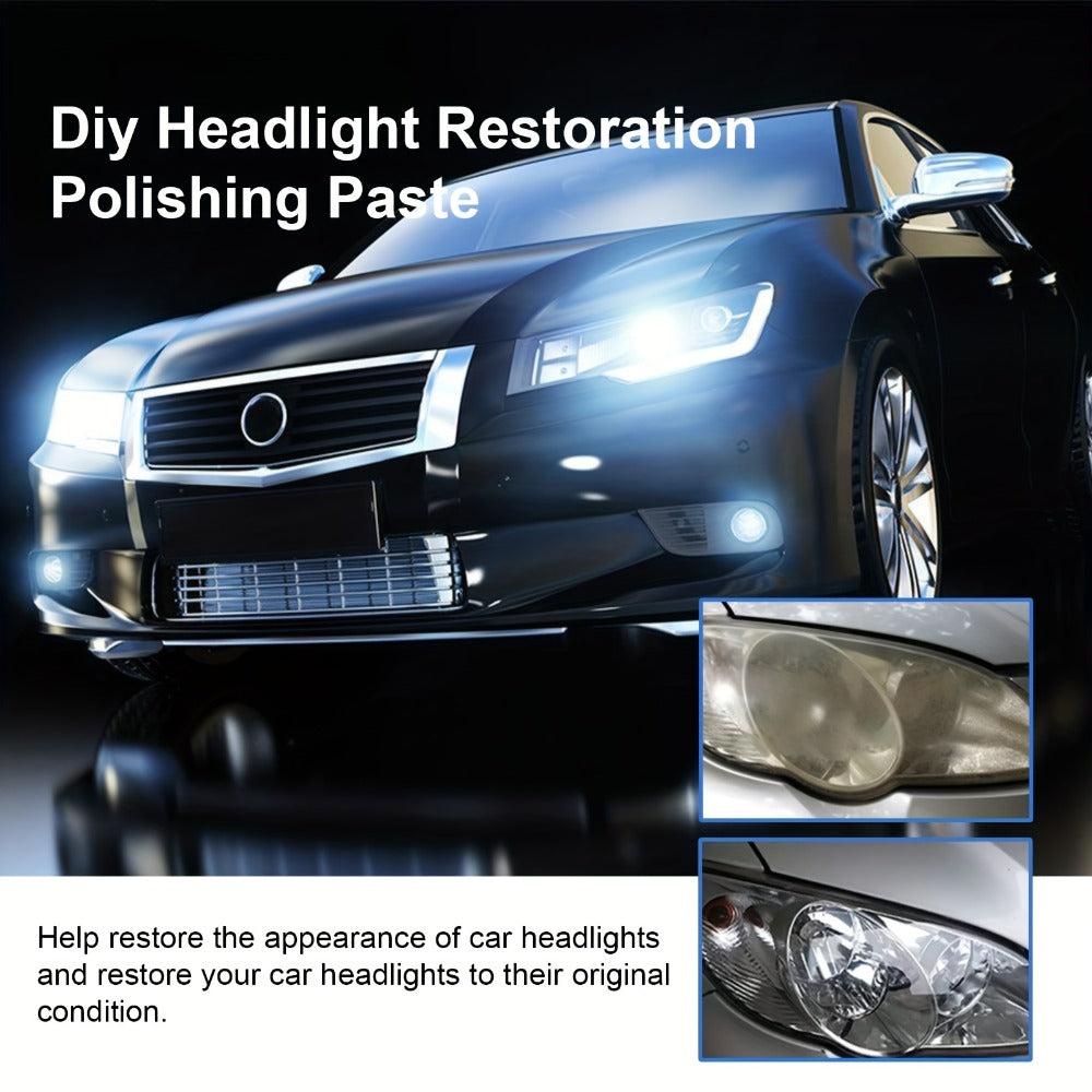 Car Headlight Restoration Fluid 8.5oz – Removes Yellowing, Oxidation & Haze | Crystal Coating Refurbishment Agent for Plastic Headlamp