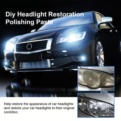 Car Headlight Restoration Fluid 8.5oz – Removes Yellowing, Oxidation & Haze | Crystal Coating Refurbishment Agent for Plastic Headlamp