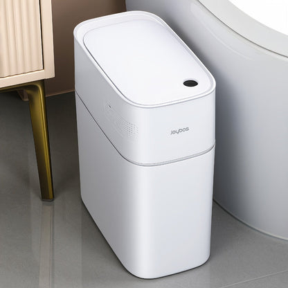 Touchless Trash Can 3.8 Gal 14L Infrared Motion Sensor, Auto-Open Lid, Wind Adsorption Auto-Expand Bag