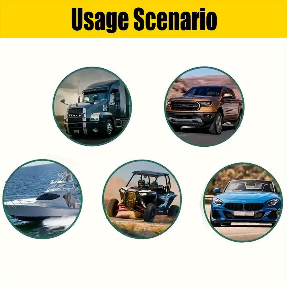 Car Battery Terminal Quick Disconnect Connector 4-Way Brass – 3 Pairs Positive Negative Crimp Clip, Corrosion-Resistant for Automobile Truck