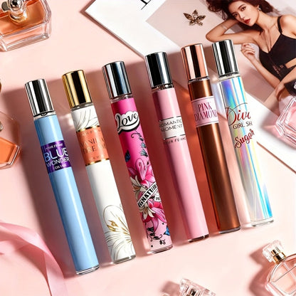 Women's Perfume Gift Set with Six Eau de Parfum Travel Sprays, 1.18 oz Each in Two Assortments