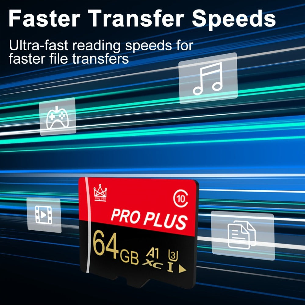 MicroSD Memory Card 3-Pack in 64MB, 128MB, 256MB or 512MB Capacity Options with Matching SD Adapters
