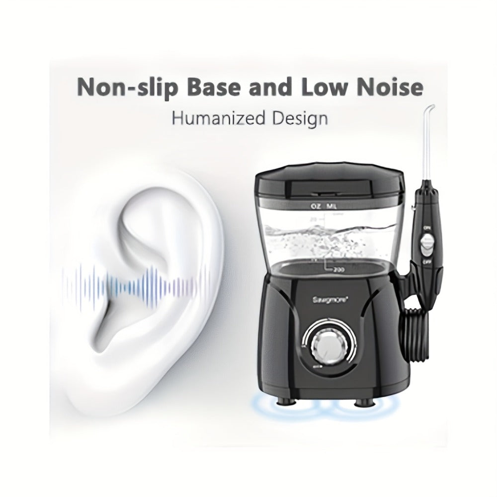 Water Flosser for Teeth & Braces 600ml Large Tank – 10 Adjustable Pressure Levels 8 Nozzles IPX4 Waterproof Professional Oral Irrigator