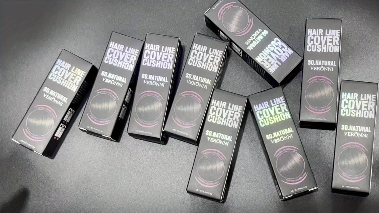 Hair Root Concealer Powder with Brush - Instantly Covers Gray Roots & Thinning Hairline, Plant-Based Keratin Formula