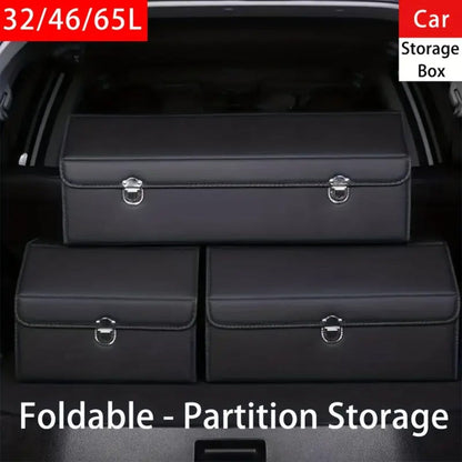 Trunk Organizer for SUV with Lid – 12.15 Gallon Collapsible Multi-Compartment Storage for Auto, SUV, Truck & Minivan