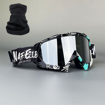 Thirty-Style NAFEIB Ski Goggle and Matching Headwear Set with Mirrored, Clear, Silver and Gray Lens Options