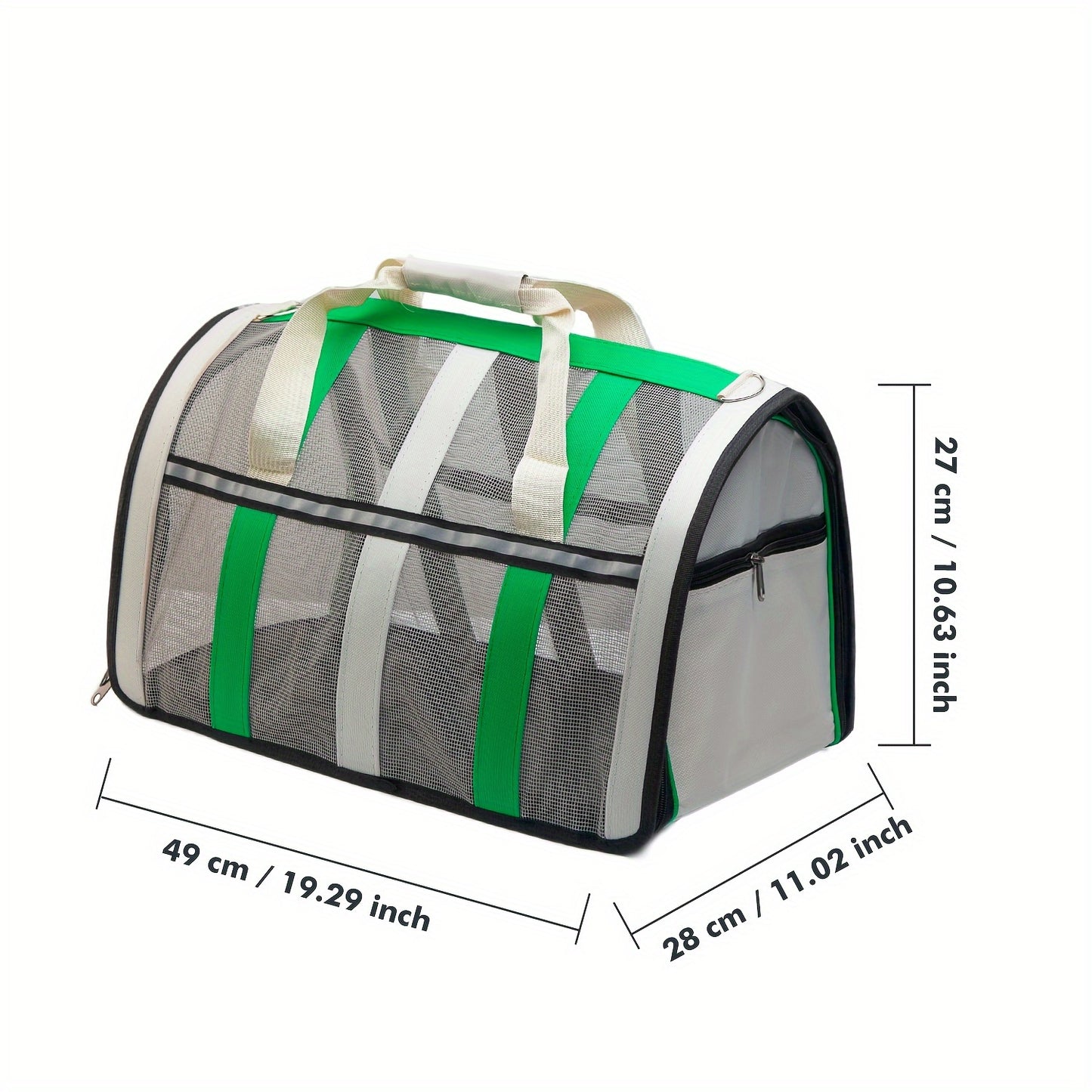 Foldable Pet Carrier Bag Breathable Mesh – Portable Soft Sided Tote for Cats & Small Dogs, Collapsible Travel Handbag, S/M/L, 7 Colors