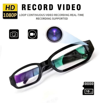 1080P HD Camera Glasses with Motion Detection – Video Recorder Camcorder Eyeglasses for Sports, Driving, Fishing & Outdoor Activities | Eye