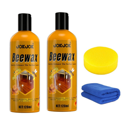 Beeswax Wood Polish & Kit, Natural Wood Furniture Care Wax Deeply Moisturizes, Removes Scratches & Dullness