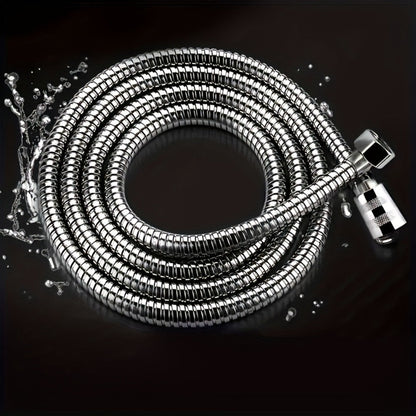 Flexible Stainless Steel Shower Hose Electroplated – Round Shape, Wall-Mounted Easy Install, for Rainfall Shower Heads & Sprayers