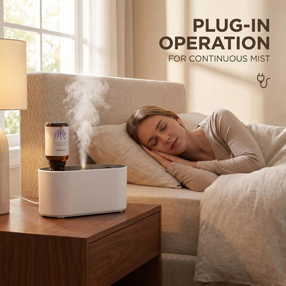 Essential Oil Diffuser Waterless Aroma Diffuser, USB Mini Humidifier, 3 Misting Modes, Color LED Lights