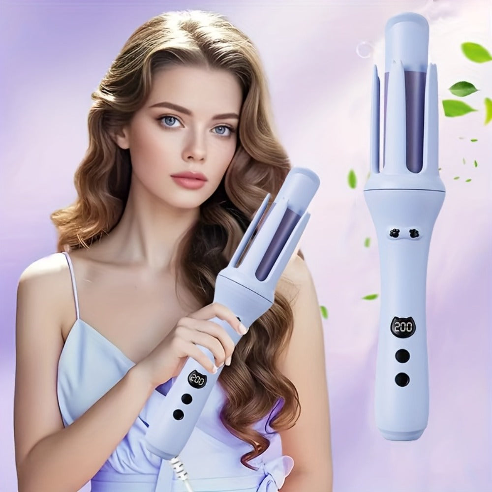 Hair Curler - One Button Electric Rotary Curling Iron with LED Display, 9-Speed Intelligent Temperature Control