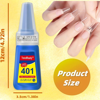 Nail Glue 2 Pack 25g Each Super Strong Waterproof Extra Hold – Fast Drying No Lamp Needed Long Lasting Press On Nail Adhesive for Fake Nails