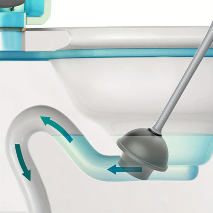 Toilet Plunger and Bowl Brush Combo Set for Bathroom Cleaning – Heavy Duty Plunger with Holder & Toilet Brush with Caddy