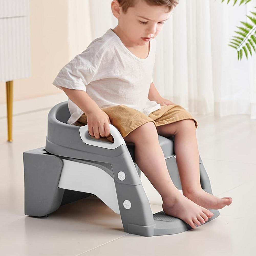 Potty Training Seat with Step Ladder 2-in-1 Toddler Toilet Seat & Stool - Foldable Kids Potty Chair with Splash Guard