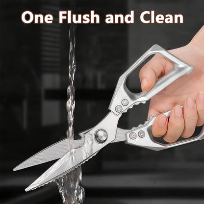 Professional Kitchen Scissors 304 Stainless Steel Shears Multi-Purpose for Meat Bone Herbs Poultry Packaging Chef Daily Use