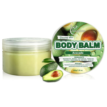 Body Butter Cream 200g Shea Butter Vitamin C Glycerin – Deep Moisturizing Body Glaze for Dry Skin Long-Lasting Hydration Hypoallergenic