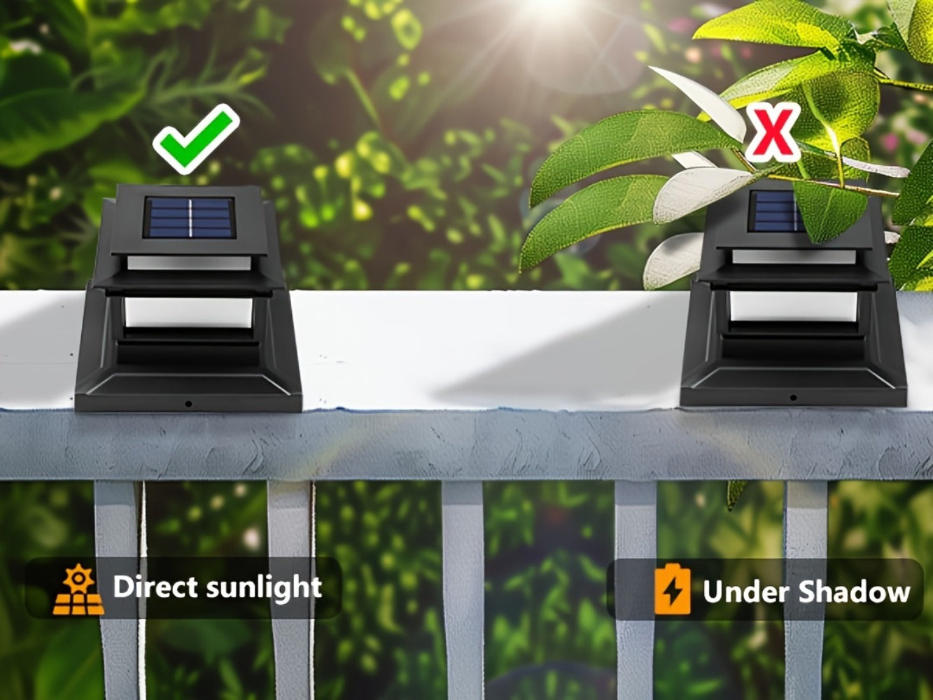 Solar Post Cap Lights for Fence Deck 6 Pack - Outdoor Bright LED for Garden Porch Patio Stair for an Everyday Personal Care Routine