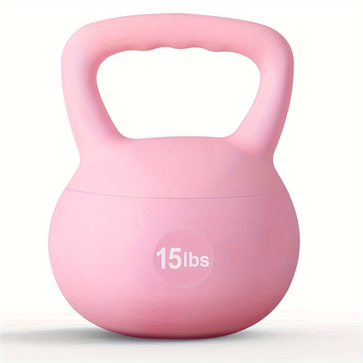 Soft PVC Kettlebell Iron Sand Filled – Wide Non-Slip Handle, 10 to 25 lbs, Safe for Home Use – Strength Training Weights for Women &