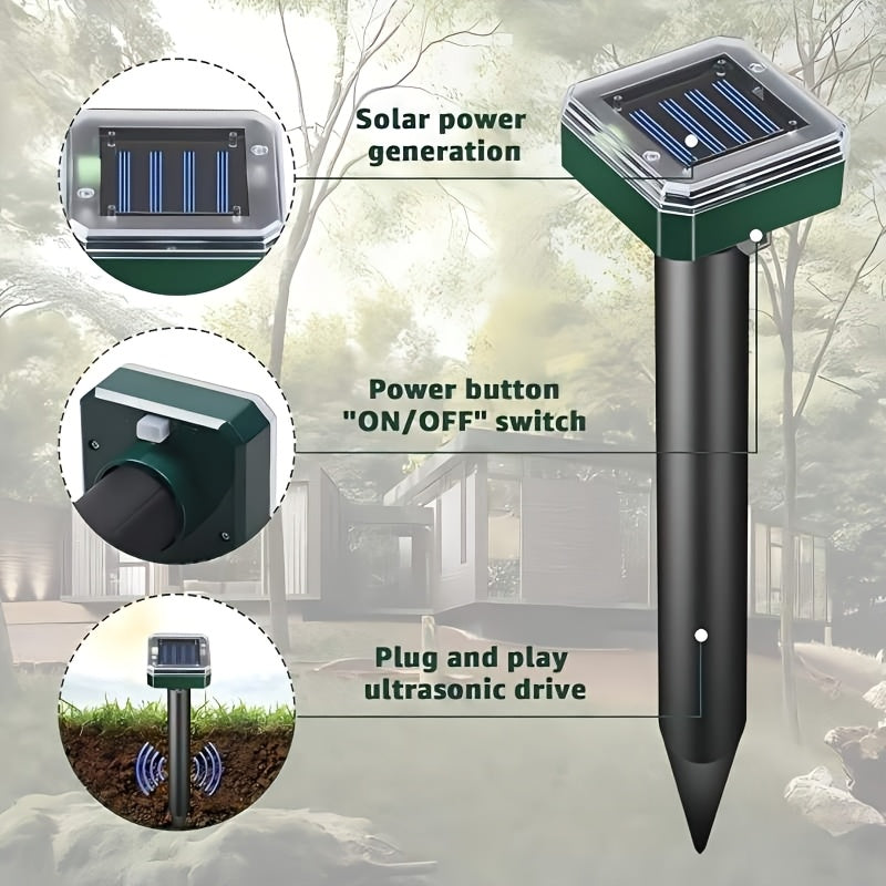 Outdoor Solar Lights for Yard, Solar Outdoor Lights for Garden, LED Landscape Path Lights IP44, Solar Lawn Projection Lights for Yard