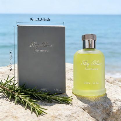 Men's Cologne Eau de Parfum Sky Blue - Bergamot Rosemary & Oak Moss Fresh Masculine Fragrance, No Propylene Glycol