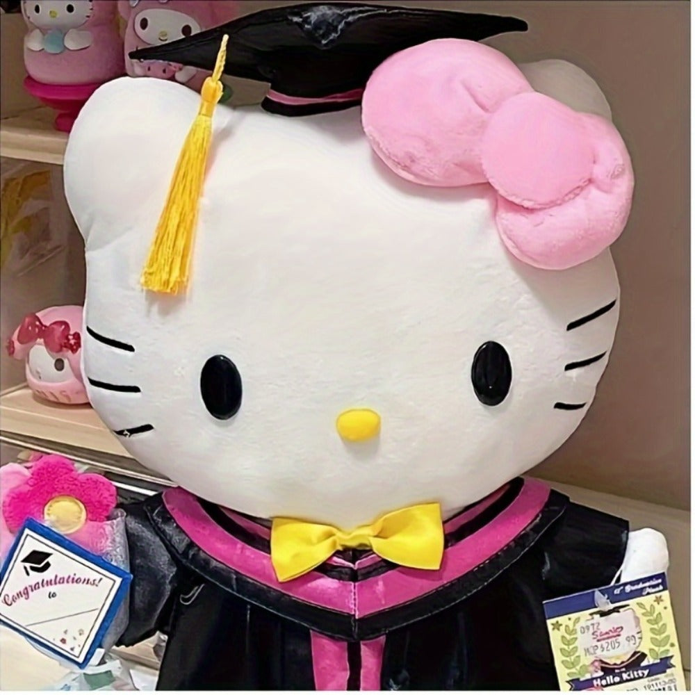 Hello Kitty Graduation Cap and Gown Set, Officially Licensed Sanrio Doctoral Cap & Bachelor Gown