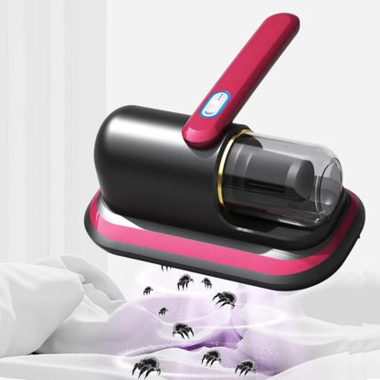 Cordless Mattress Vacuum Cleaner with 9.6 x 9.4-Inch Body, Clear Dust Cup and Purple Checkout Option