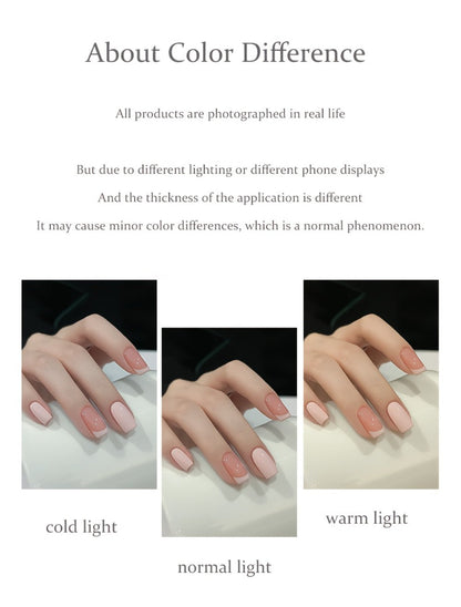 Gel Nail Polish 8-Color Gentle Pink Set in 0.51oz Bottles with Shades 001-008 and LED Soak-Off Cure for Nail Art