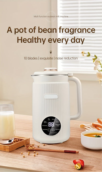 8-in-1 Nut Milk Maker 35oz 8-Blade - Almond Oat Soy Coconut Plant-Based Milk Machine for Entryways, Bedrooms and Living Spaces