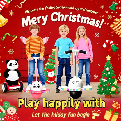 LED Light Up Bouncing Ball for Kids, Colorful Illuminated Balance Toy for Indoor & Outdoor Play, Fun Pink & Interesting Black