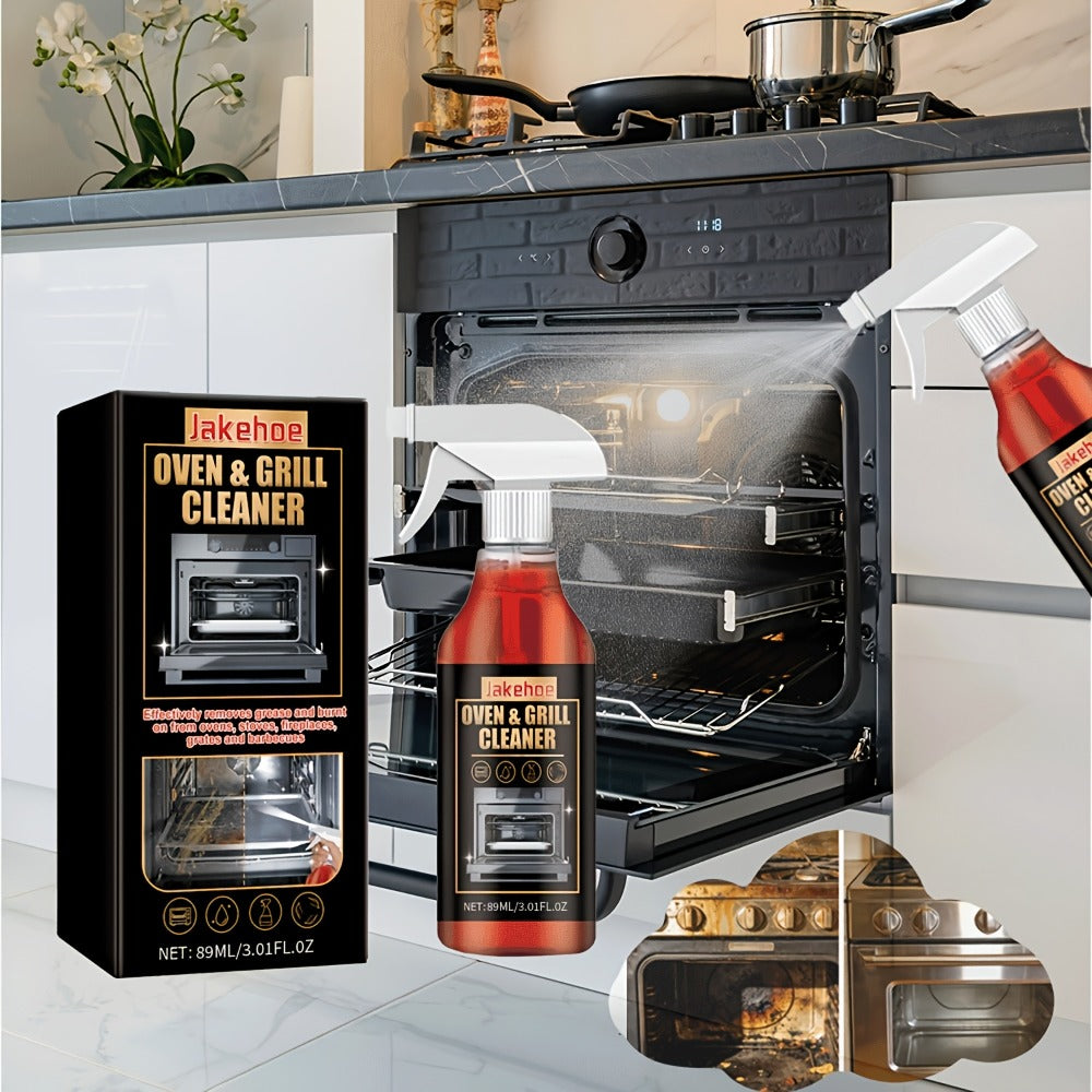 Oven Cleaner Foam Spray 3-Pack Stove & Grill Degreaser Removes Stubborn Baked-On Grease for Home Cooking, Dining and Outdoor Meals