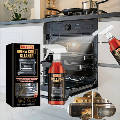 Oven Cleaner Foam Spray 3-Pack Stove & Grill Degreaser Removes Stubborn Baked-On Grease for Home Cooking, Dining and Outdoor Meals
