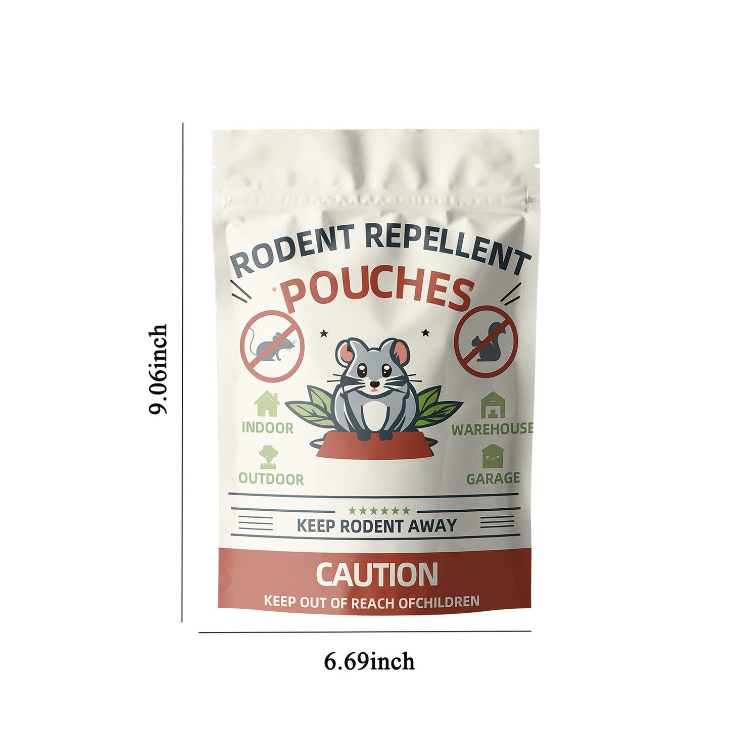 Mouse, Peppermint Pouches Car RV Garage Camper Indoor Outdoor for Garden, Patio and Yard Use