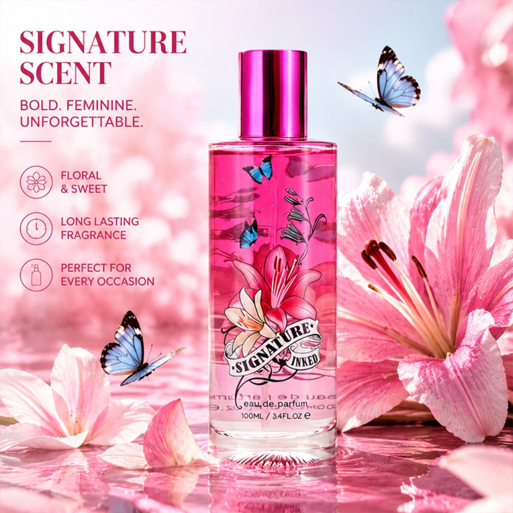Eau de Parfum Fruity Collection for Women 100ml in Pink Bottles with 4-Note Source Profile