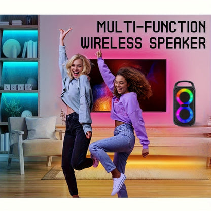 Portable Bluetooth Boom Box Speaker with Dual Subwoofer Heavy Bass, 2500W Stereo Sound System, FM Radio
