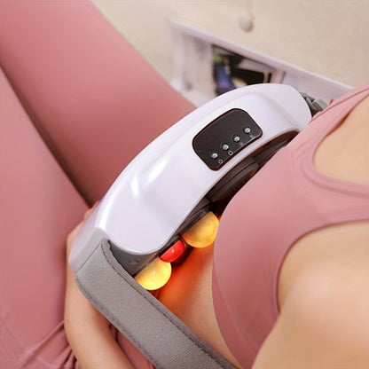 Electric Abdominal Massager with Heat - Rechargeable Portable Stomach Massager with 3 Massage Modes & Heating for Home or Salon Spa Use