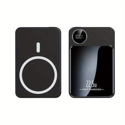 Power Bank Magnetic 5000mAh or 10000mAh with 15W Wireless Charging and LED Indicator in Three Colors