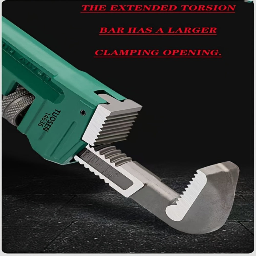 Pipe Wrench Professional Heavy Duty – 8", 12" & 18" CR-V Alloy Steel Plumbing Wrench, Non-Slip Ergonomic Handle, 1500 lbs Torque