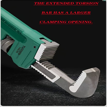 Pipe Wrench Professional Heavy Duty – 8", 12" & 18" CR-V Alloy Steel Plumbing Wrench, Non-Slip Ergonomic Handle, 1500 lbs Torque