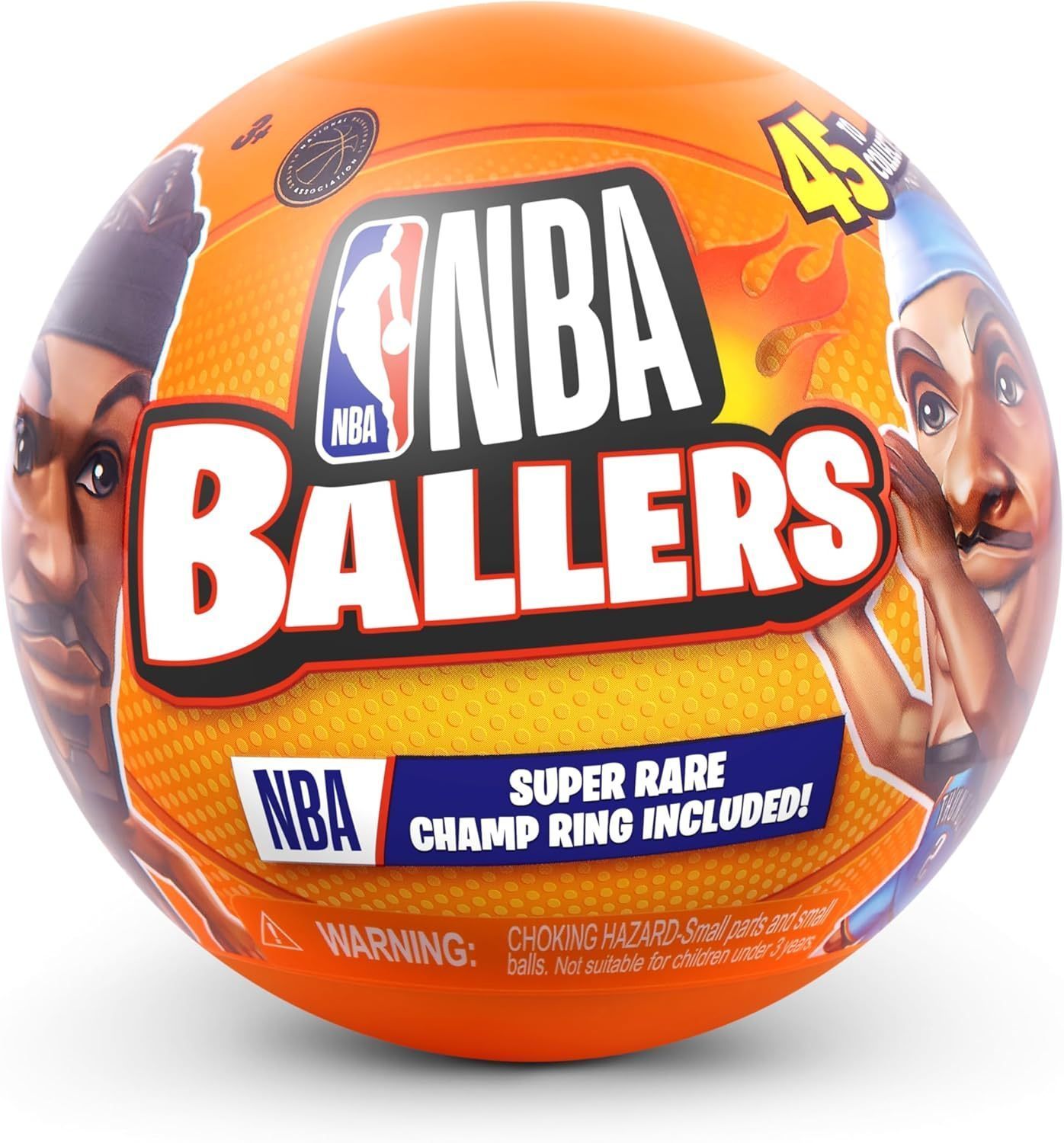 NBA Ballers Mystery Capsule Figurine Series 1 by ZURU, Surprise Unboxing Mini NBA Player Collectible Toy for Boys