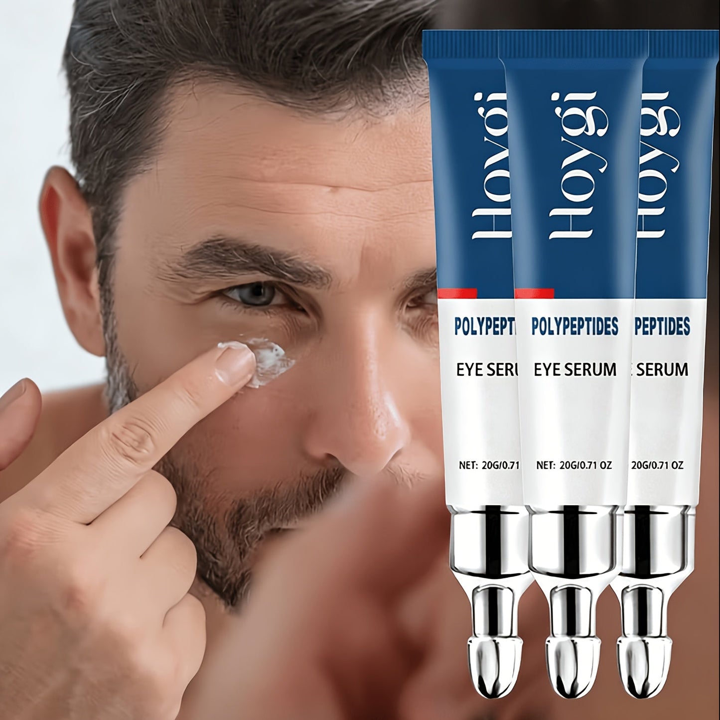 Eye Cream 3-Pack with Caffeine – Instant Firming & Brightening Eye Gel for Dark Circles Puffiness & Under Eye Bags
