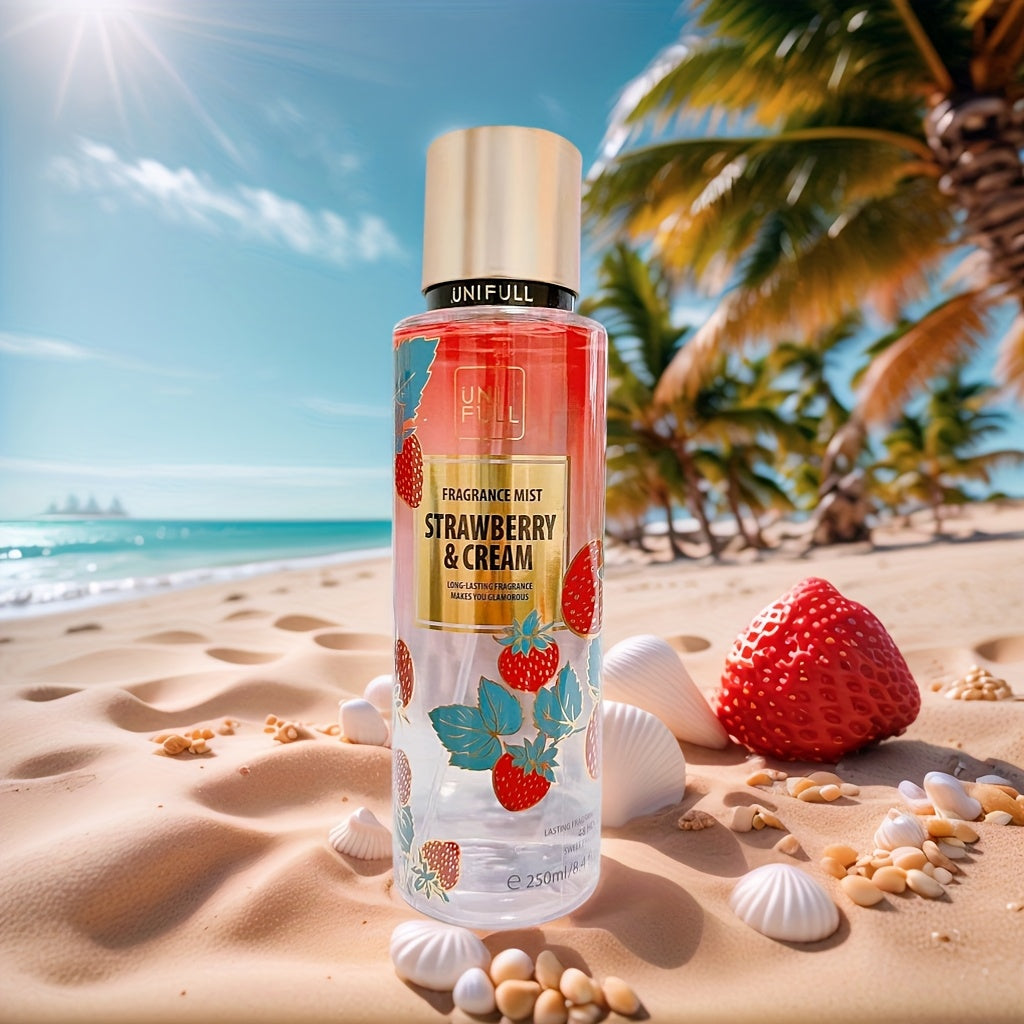 Floral Fruity Eau de Toilette Body Spray for Women 8.4oz – Long-Lasting Hair & Body Mist, 13 Scents Colorful Bottle
