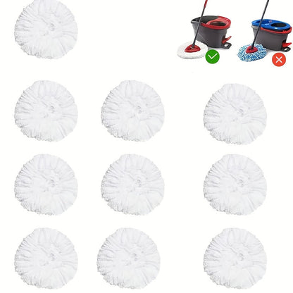 Microfiber Rotary Mop Replacement Heads 360 Degree Triangular Spin Mop Pads Refill Compatible with Rotary Mop Systems Deep Floor Cleaning 2