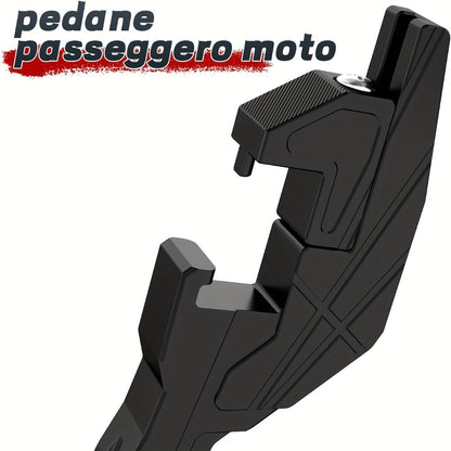 Motorcycle Foot Peg Extensions Adjustable 38-55mm – Universal Metal Footrest Passenger Pegs for Dirt Bike & Off-Road Vehicles, Black