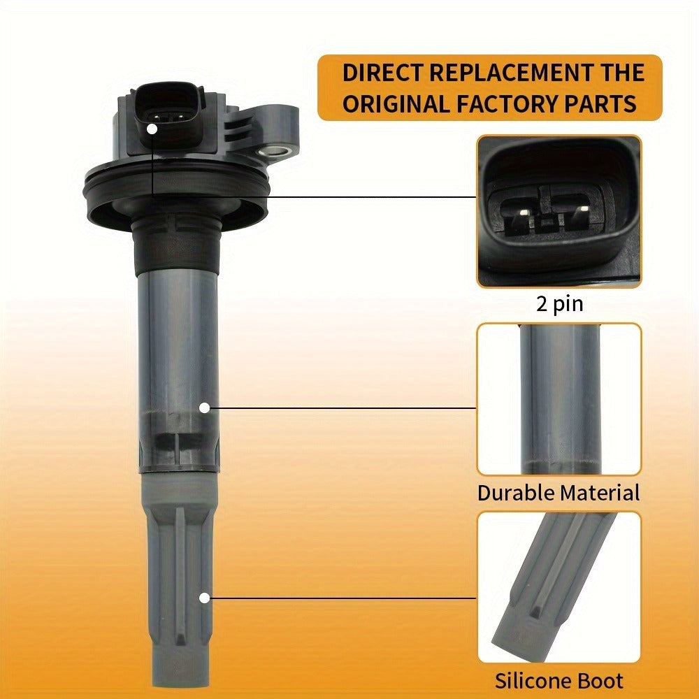 Ignition Coil & Iridium Spark Plug Kit 8-Pack for 2011-2020 Ford F-150 Mustang Lobo 5.0L V8 UF622 SP411 Direct Fit OEM Replacement Pure