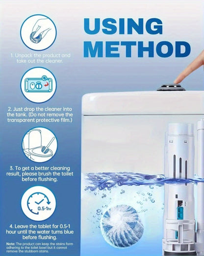 Mesh-Wrapped Toilet Bowl Cleaner Tablets in Blue, Pink or Three-Color 20- and 40-Pack Checkout Options