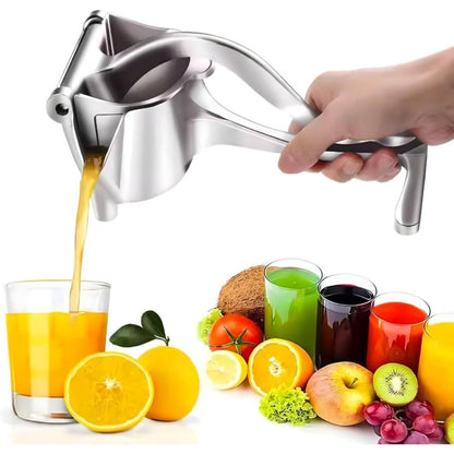 Manual Citrus Juicer, Aluminum Lemon Squeezer with Lever Press, Removable Filter, Easy Squeeze Extractor for Lemon