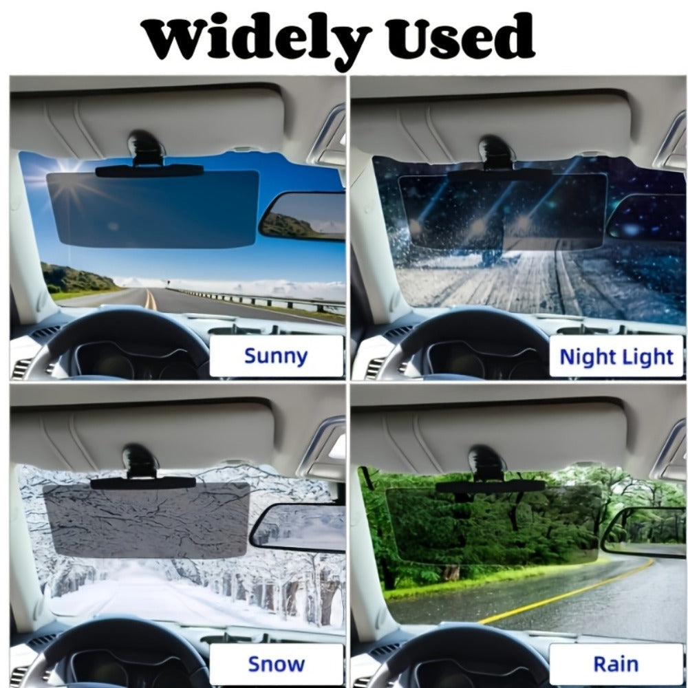 Car Visor Extender Polarized UV400 Anti-Glare | Clip-On Adjustable Sun Visor Extension, Blocks Blinding Sun & Headlight Glare